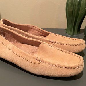 Ugg Flores tan suede loafers, women's, size 8.5